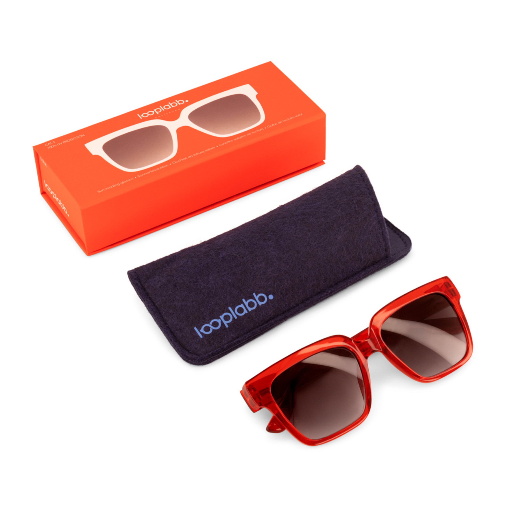 Gafas de sol cristal rojo sales